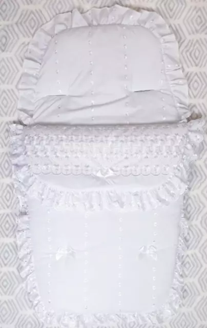 FUSSMUFF / GEMÜTLICHE ZEHEN NEUGEBORENE / Buggy KINDERWAGEN Kinderwagen - weiß