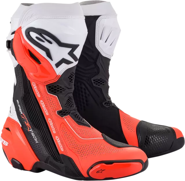 Black/Orange/White Supertech R Vented Boots - US 6.5 / EU 40 - 2220121-124-40