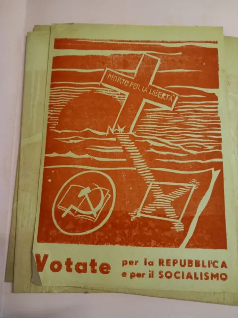 Ww2 Volantino 1946 Partito Socialista Italiano PSI