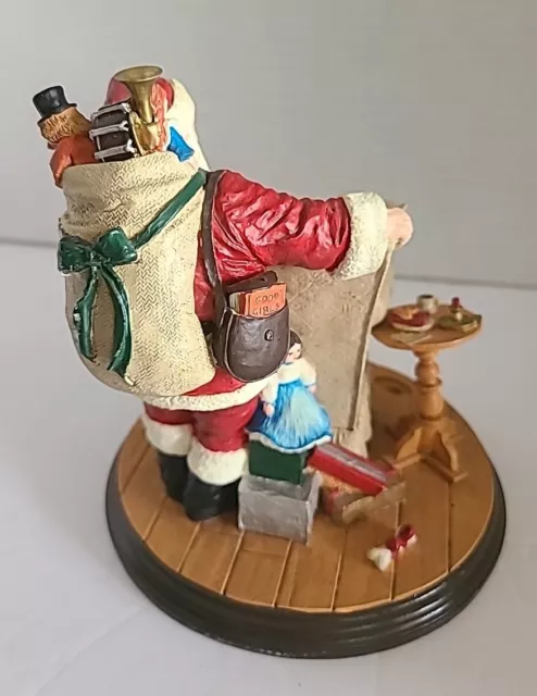 Norman Rockwell Heirloom Santa Collection, "Christmas Dream" Figurine  Read Desc 3