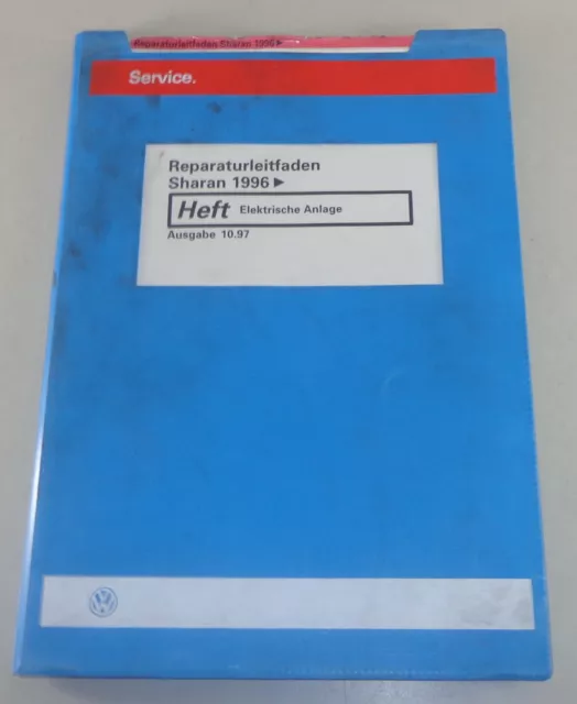 Manuale Officina VW Sharan I Da 1996 Elettrico Impianto Stand 10/1997