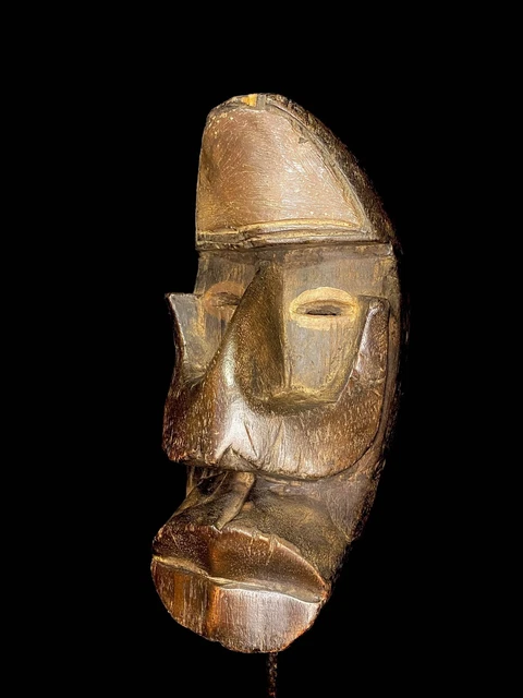 African mask antiques tribal Face vintage African Mask with unique DAN -6358