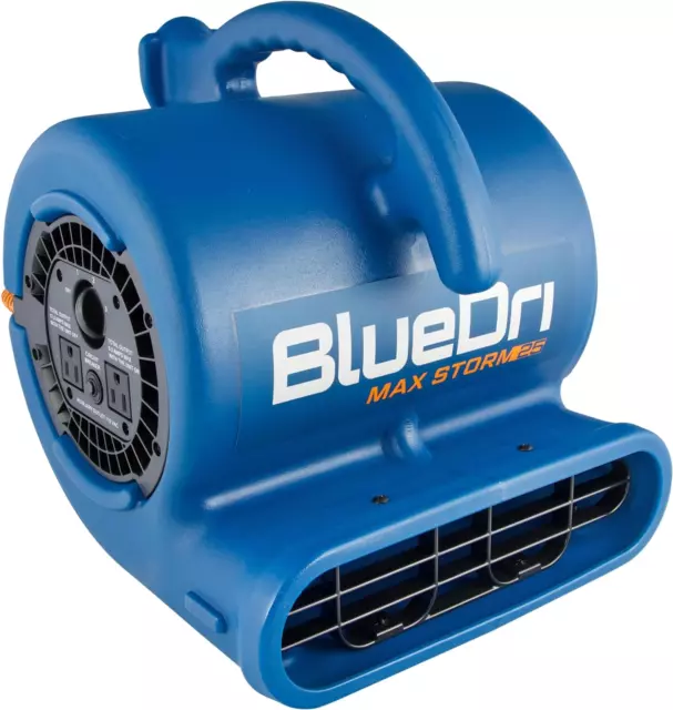 Max Storm 25 1/4 HP, 900 CFM Air Mover Blower Fan for Water Damage Restoratio...