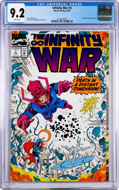 Infinity War #3 CGC 9.2 (Aug 1992, Marvel) Ron Lim & Al Milgrom Wraparound Cover