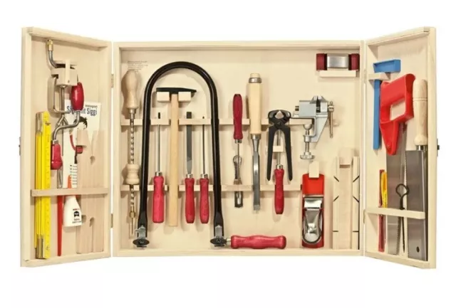 PEBARO Werkzeugschrank Set mit hochwertigen, massiven Werkzeugen 419