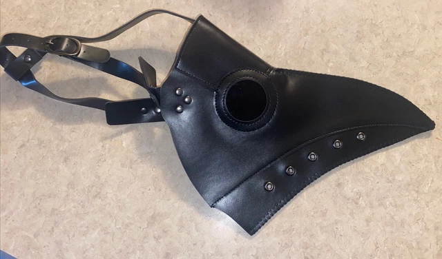 Plague Doctor Mask Leather Nose Bird Beak Mask for Halloween Cosplay Fun
