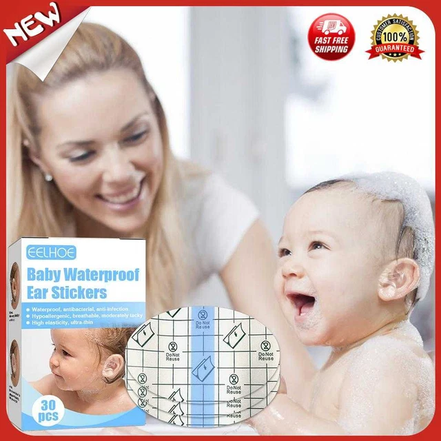 30 pegatinas para los oídos impermeables para bebés parches para los oídos de natación y lactancia A&K