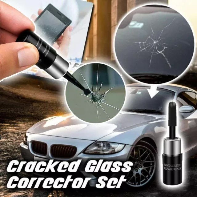 Automotive Glass Nano Repair Fluid Fix Car Windshield Resin Chip Crack Tool Kits