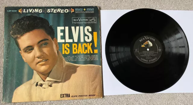 Elvis Presley “Elvis is Back” 1960 USA Gatefold Vinyl LP LSP2231 RARE!!