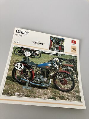 Condor 225 cm3 Motorette Carte moto Collection Atlas Suisse 