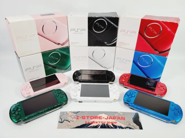 Sony PSP 3000 Console Various Color Region Free Console only (Good)