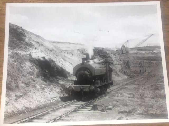 Vintage Railway Rail Train Locomotive Photo Crane Scunthorpe Steel Works