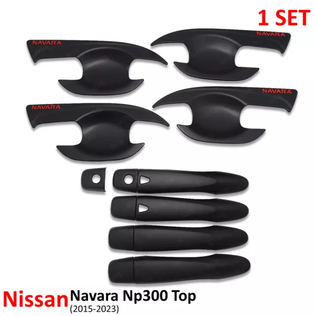 For Nissan Navara NP300 D23 Pro-4X Top 2015 - '23 Set 4 Door Bowl Insert Cover