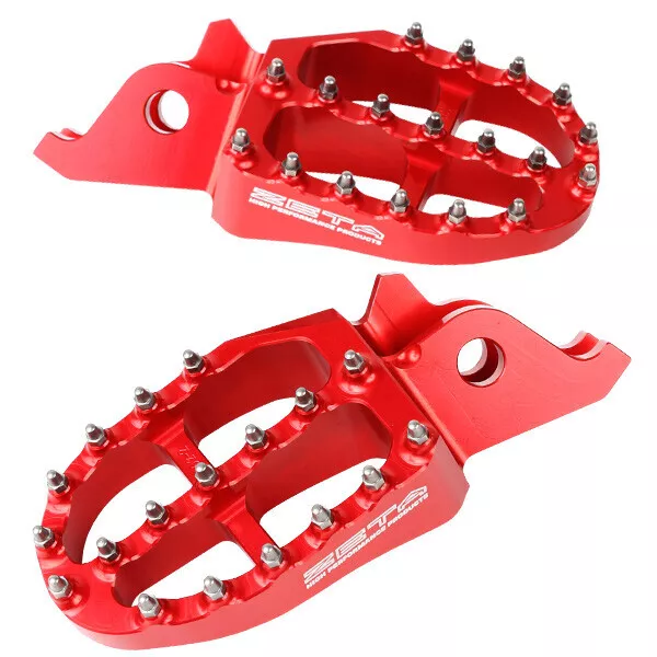 ZETA 2002-2007 Honda CR250R ZE93-1022 ALUMINUM FOOTPEGS RED