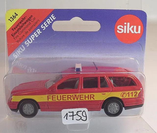 Siku 1364 Mercedes Benz Feuerwehr Einsatzleitwagen OVP #1759