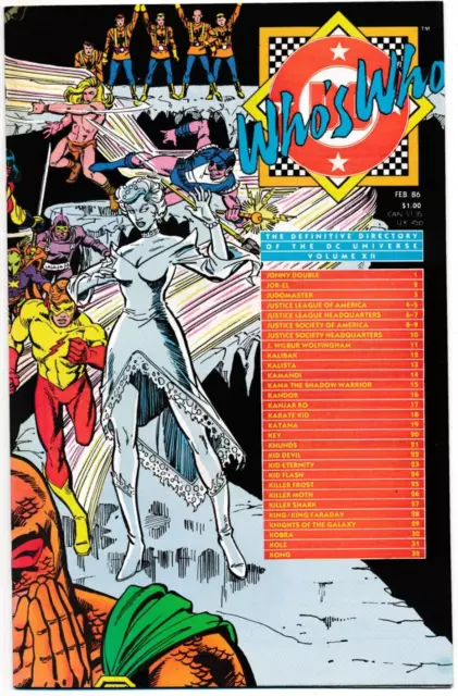 Who's Who: The Definitive Directory of the DC Universe (1985 series) #12 NM