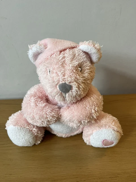 RARE TOYS R Us Snuggle Chums Pink Teddy Bear Musical Wind Up Soft