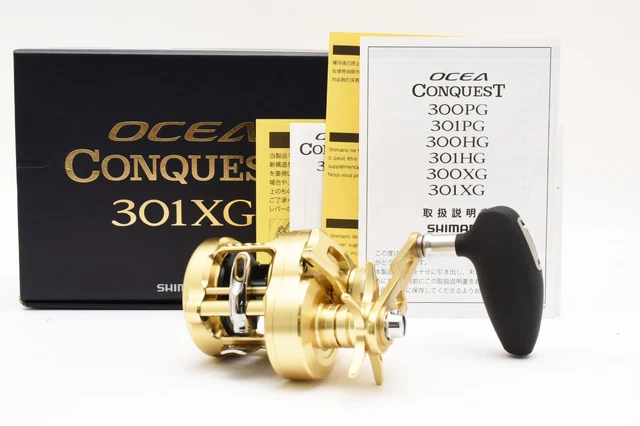 デッッキーSHIMANO OCEA CONQUEST 301XG ゴールド Shimano 22 OCEA Conquest 301XG Left Handle Bait Reel | eBay