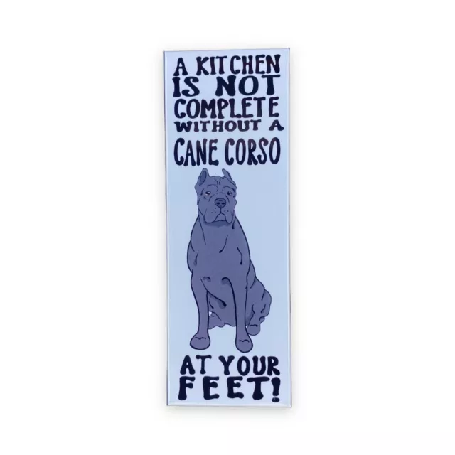 Black Cane Corso Magnet Dog Portrait Gift Collectible Kitchen Decor