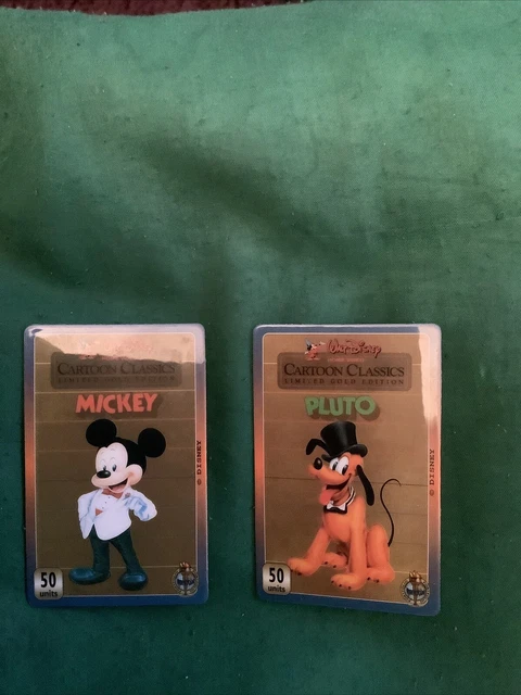 RARE WALT DISNEY Phone Cards 21.50 - PicClick UK
