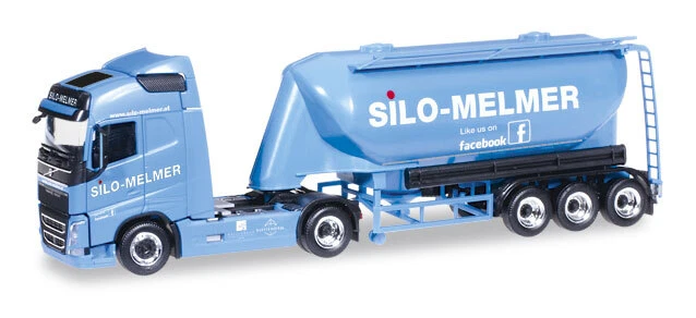 HERPA 309806 VOLVO FH globe-trotter XL semi-remorque silos transporteur