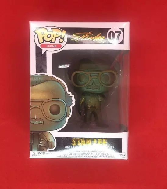 Stan Lee (Patina) Funko Pop Icons #07 - Marvel Legend Vinyl Figure