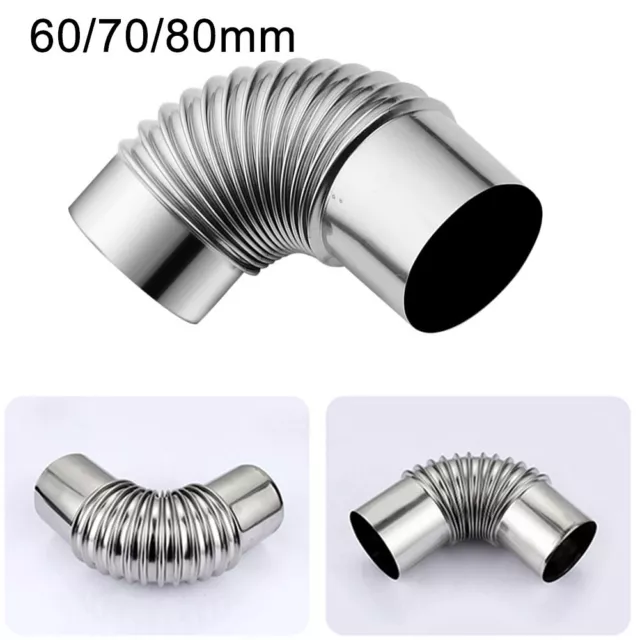 Stainless Steel 90 Degree Elbow Chimney Liner Bend 90° Multi Flue Stove Pipe