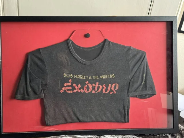 Extremely Rare Bob Marley Exodus Concert T-shirt (size S) In Beautifully Framed