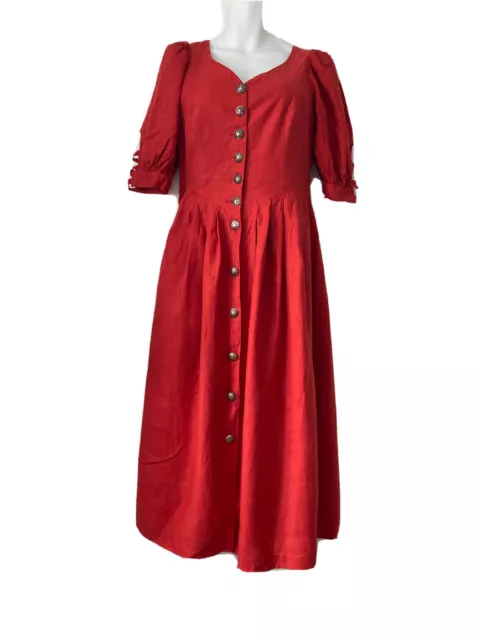 Abito tradizionale Dirndl Distler Cottagecore Tracht Landhaus 40 Regno Unito 12 rosso estate Abito tradizionale Dirndl Distler Cottagecore Tracht Landhaus 40 Regno Unito 12 rosso estate