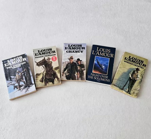 Louis L'Amour -  Lot of 5 Vintage Western Paperback Books