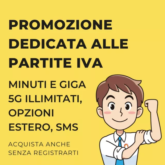 Sim Wind per PARTITA IVA con INTERNET ILLIMITATO IN 5G da €13,99/mese PROMOZIONE