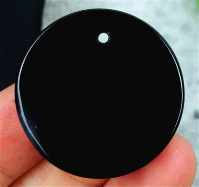 P35222 30x5mm Black/white Druzy Geode Agate Round Pendant Bead