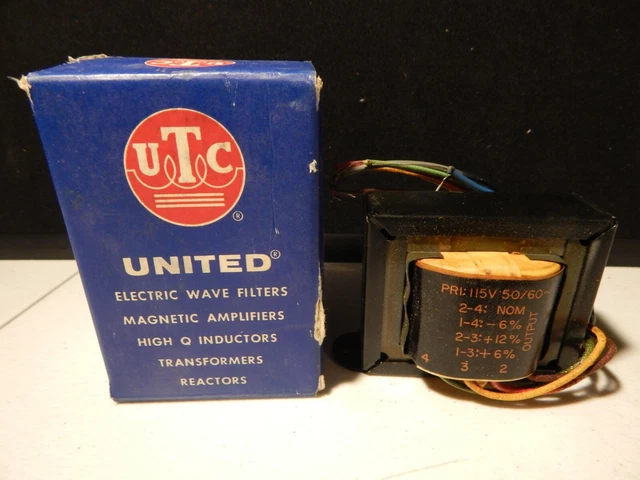 UTC United FT-15 channel frame transistor transformer filament 115 v volt