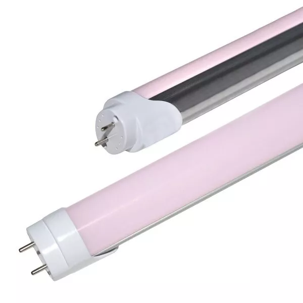 Tubo Led Smd T8 Luce Rosa 120cm 18w Opaco Uso Alimentare Macelleria