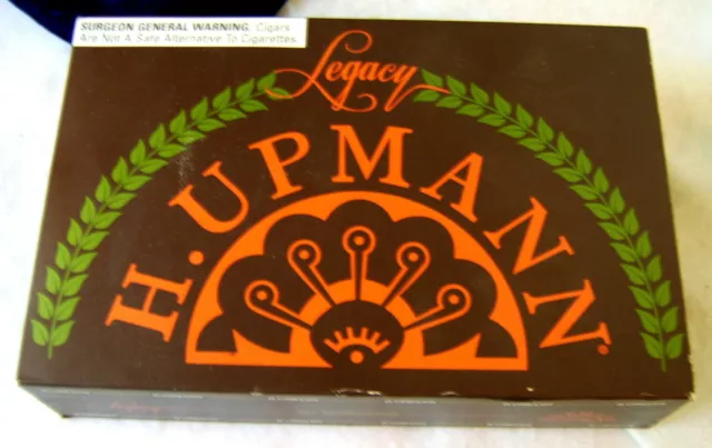 Genuine Legacy H. Upmann Collectible Brown Wood Cigar Box - Empty