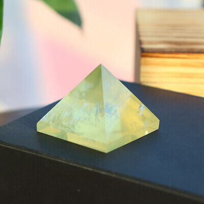 Natural Gemstone Citrine Healing Pyramid Quartz Crystal Reiki Energy Tower Rock
