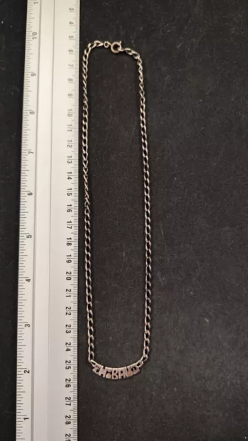 Cadena Collar de Plata Nombre Thibaud - REF11803JB