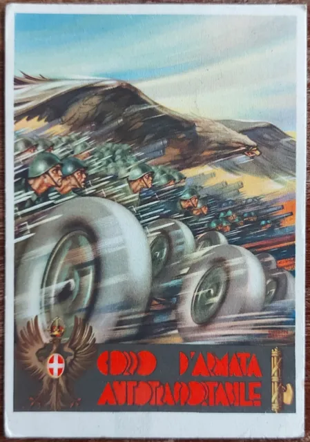 Cartolina Illustrata Corpo D'armata Autotrasportabile  Viaggiata P.M. 40