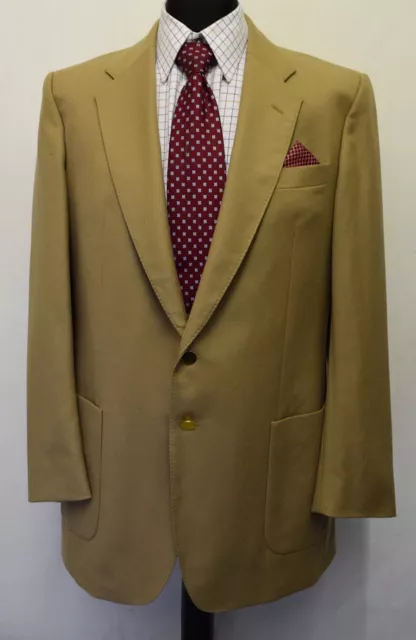 Ms2624 St. Michael  Men's Stone Vintage Blazer Jacket Size 43"-44" Long