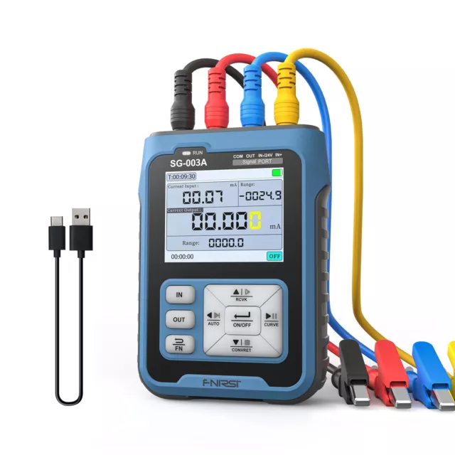 Portable Handheld 0-10V 4-20mAh Adjustable Current Voltage Simulator F0D2