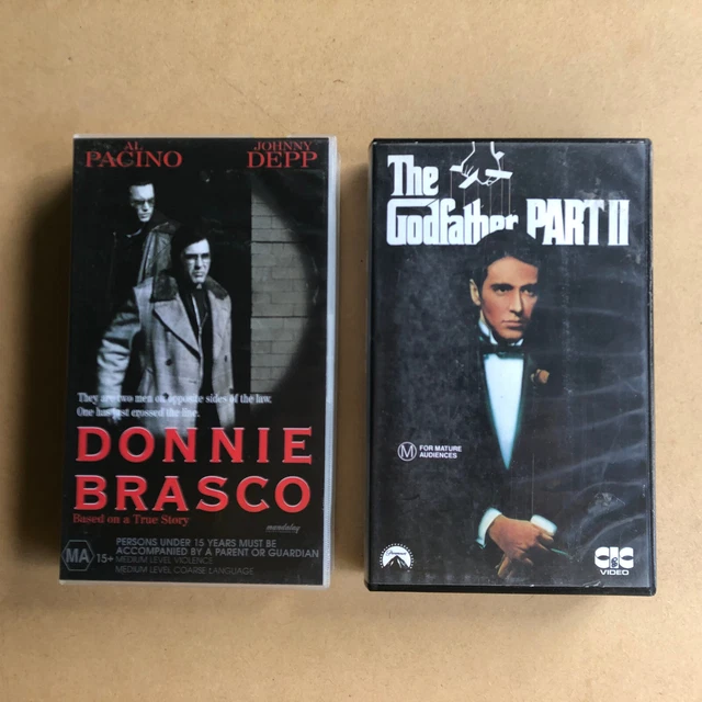 AL PACINO JOHNNY Depp Donnie Brasco Godfather Part 2 Cult Movies Videos
