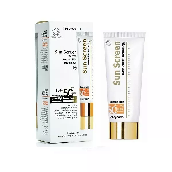 Loción corporal de terciopelo para pantalla solar Frezyderm FPS50+ 125 ml