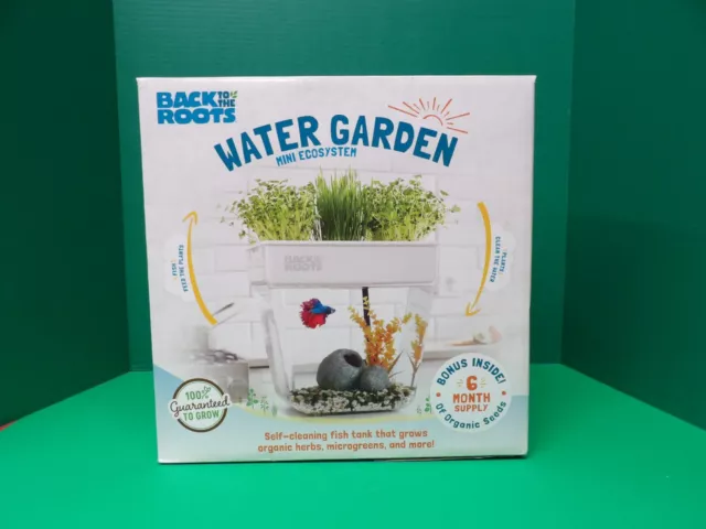 Back to the Roots Water Garden Mini Ecosystem Aquaponic￼ Aquarium NEW