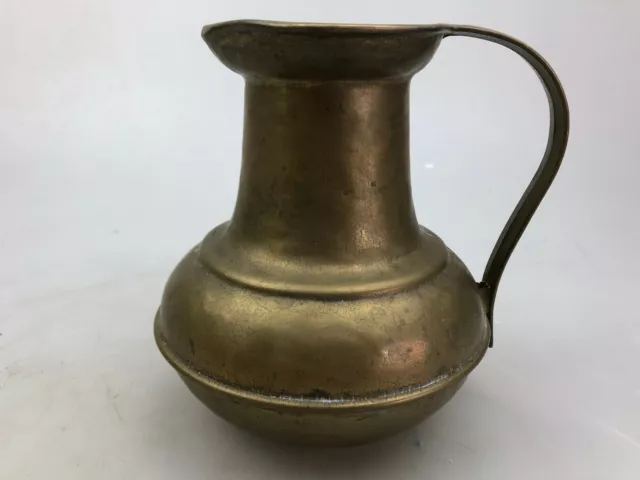 Alter schwerer Krug Kanne Vase Messing - Vintage