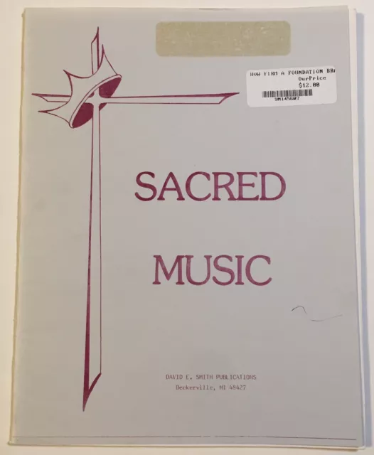 Sacred Instrumental Sheet Music ~ How Firm a Foundation ~ David E. Smith ~ Brass