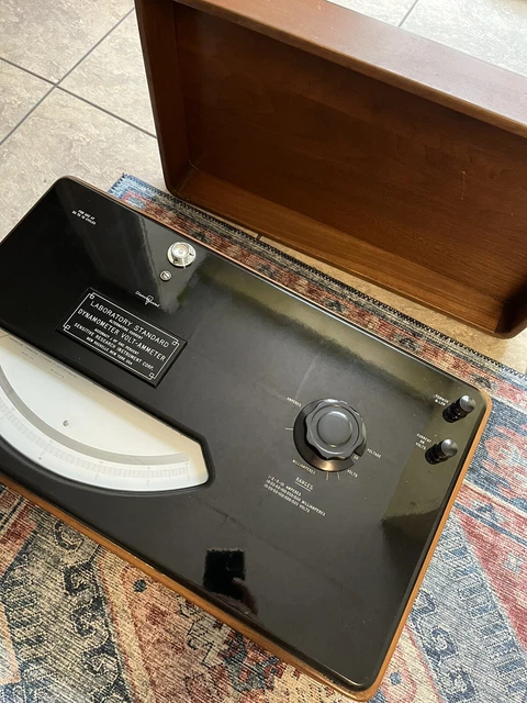 Vintage Diamond Pivoted Dynamometer Volt-Ammeter Laboratory Standard