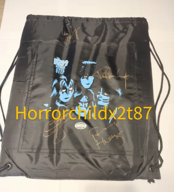 Kiss Kruise VI Creatures Hand Signed Autographed Exclusive Draw String Bag Rare