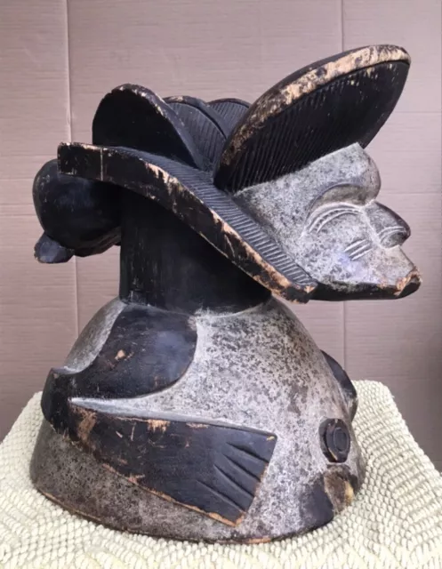 African Mask Helmet Sande Society  Sierra Leone