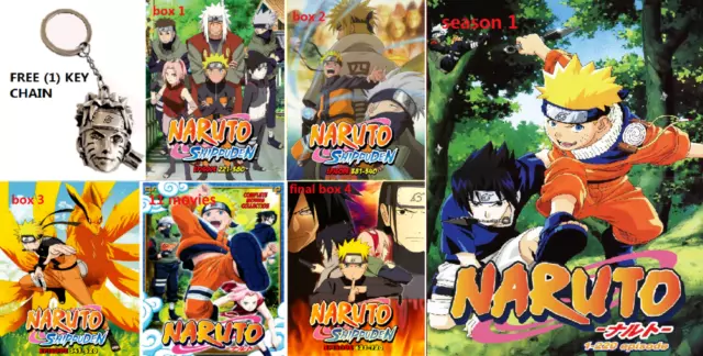 Naruto Shippuden Episodes 398-448 English Dubbed / Japanese Seasons 19-20  DVD