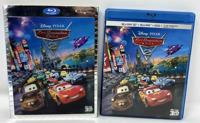 CARS 2 3D (Blu-ray/DVD, 2011, 4-Disc Set) w/Lenticular Slipcover $18.99 ...